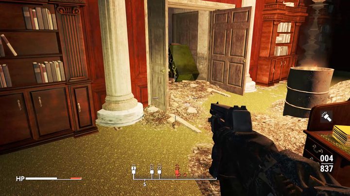 Na końcu korytarza znajdziecie pomieszczenie z terminalami, które połączone jest bezpośrednio ze sporym gabinetem - Fallout London: Gdzie znaleźć klucze w Bank of England? - Fallout London - poradnik do gry