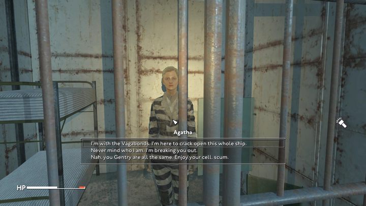 By uwolnić pozostałych więźniów musicie ponownie zejść na środkowy pokład i znaleźć Agathę, więźniarkę zamkniętą w jednej z cel w pobocznych kajutach - Fallout London: Jak uwolnić więźniów ze statku HMS Dredge? - Fallout London - poradnik do gry