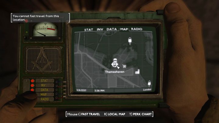 Po załatwieniu wszystkich spraw w Thameshaven Market zapragniecie powrócić na powierzchnię, bo szybka podróż nie działa na targowisku i gra nie pozwoli Wam teleportować się z tego miejsca do jednej z innych odkrytych lokacji ze świata gry - Fallout London: Jak wyjść z targowiska Thameshaven Market? - Fallout London - poradnik do gry