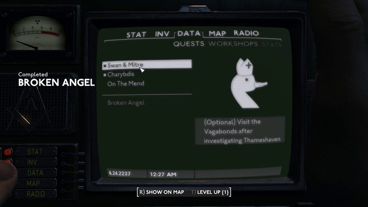 Dostępne wybory to - Fallout London: Thameshaven czy Vagabonds? - Fallout London - poradnik do gry