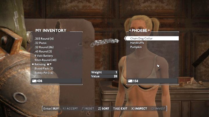 W środku spotkacie kilka skąpo ubranych pań, z którymi możecie pohandlować i zakupić różne akcesoria dla dorosłych, m - Fallout London: Czy są romanse? - Fallout London - poradnik do gry