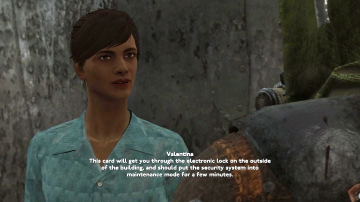Wyruszcie za Nadią do nowego pomieszczenia na niższym piętrze - Fallout London: Jak zdobyć Copper, Plastic i Piece of Circuitry dla Valentiny? - Fallout London - poradnik do gry