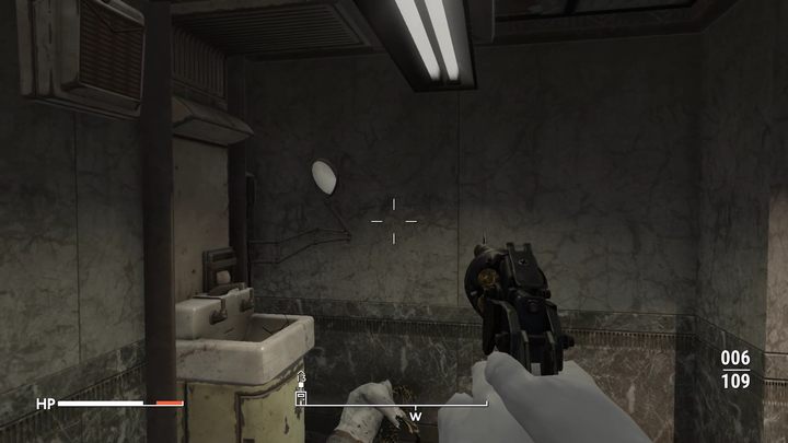 W piwnicy znajdziecie zamknięte drzwi do pomieszczenia z zakazanymi książkami (potrzebujecie klucza), zamknięty sejf na leki oraz terminal do oddawania znalezionych w bibliotece przetrzymanych książek (Overdue Books) - Fallout London: Gdzie znaleźć książki dla Syda? - Fallout London - poradnik do gry