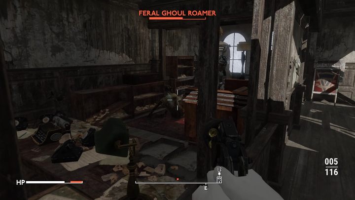 Na drugim piętrze znajdziecie zamknięte drzwi do kuchni (w środku znajduje się tylko trochę materiałów do craftingu) - Fallout London: Gdzie znaleźć książki dla Syda? - Fallout London - poradnik do gry