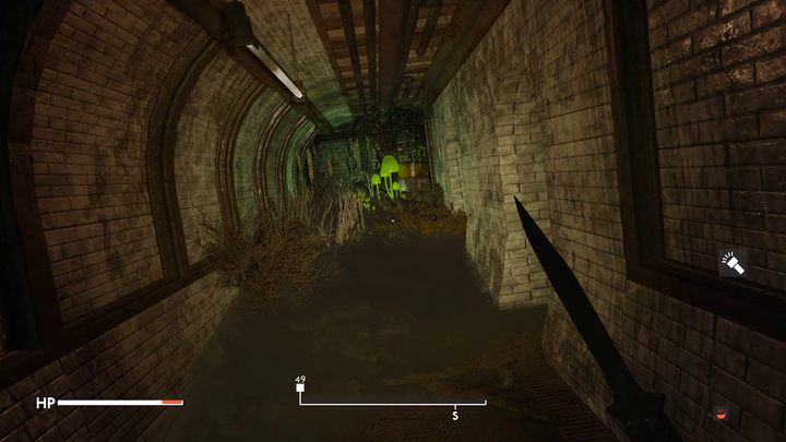 Idąc cały czas wzdłuż tunelu, natraficie w końcu na pokój z łóżkiem, a następnie dotrzecie do zalanej części tunelu - Fallout London: Charybdis - Fallout London - poradnik do gry