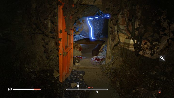 Za czerwonymi drzwiami w tunelu znajdziecie pomieszczenie z nieszczelną instalacją elektryczną i pijawkami - Fallout London: Charybdis - Fallout London - poradnik do gry