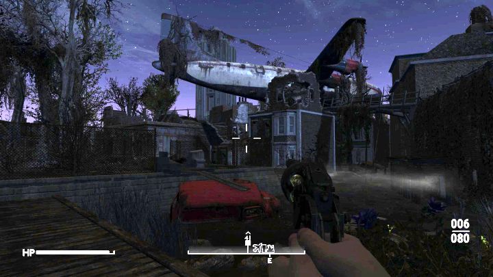 Cała ta okolica to mokradła i wpadnięcie to wody to ryzyko szybkiej śmierci - możecie otrzymać nawet 250 radów na sekundę i nie zdążyć z wyleczeniem sterowanej postaci - Fallout London: Lands of the Seraph - Fallout London - poradnik do gry