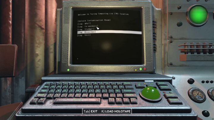 Aktywujcie odpowiednią komendę w terminalu a następnie wróćcie do pomieszczenia na prawo od wejścia - Fallout London: Lands of the Seraph - Fallout London - poradnik do gry