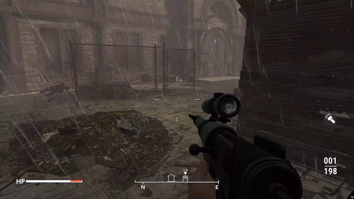 Wejście do kryjówki chuliganów chronione jest przez kilku bandytów i psy - Fallout London: Fidei Defensor - Fallout London - poradnik do gry