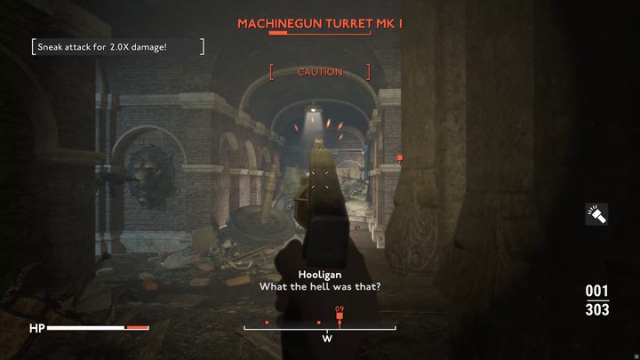 Zejdźcie po schodach walcząc, ze znajdującymi się po drodze bandytami - Fallout London: Fidei Defensor - Fallout London - poradnik do gry