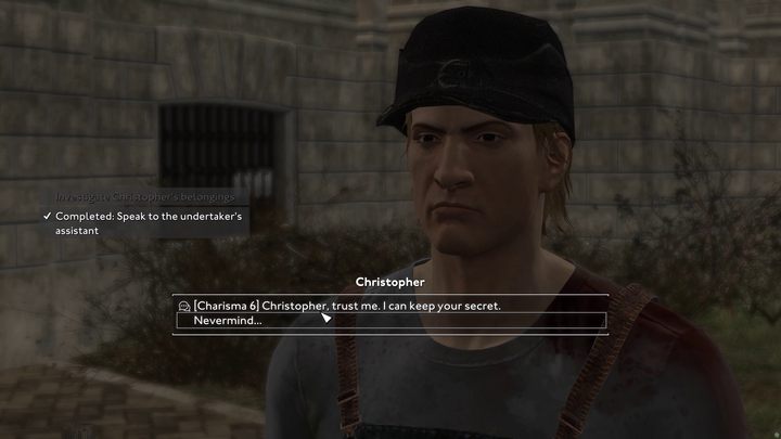 Zdemaskowany Christopher zdradzi Wam kolejne informacje na temat Lazarusa i odeśle Was do Francisa - Fallout London: Cold Case - Fallout London - poradnik do gry