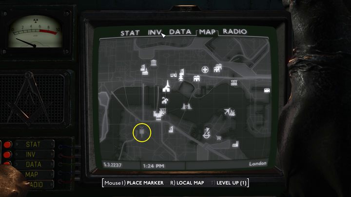 Nim dostaniecie się do samego gmachu banku, będziecie musieli dotrzeć do niego przechodząc przez podziemne Monument Underground Station zlokalizowane w centralnej części mapy Londynu - Fallout London: Heavenslayer - Fallout London - poradnik do gry