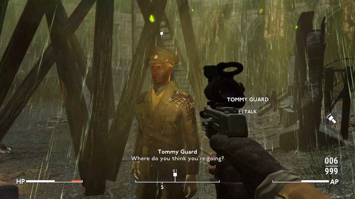 Gdy dotrzecie już do punktu oznaczonego na mapie, staniecie przed dużą bramą chronioną przez oddział Tommies - Fallout London: Lay of the Land - Fallout London - poradnik do gry