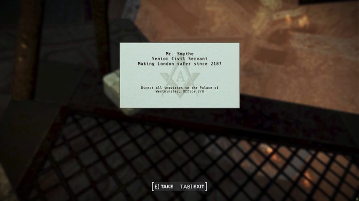 Dziennik misji zostanie zaktualizowany, a Waszym nowym zadaniem będzie spotkanie się z tajemniczym jegomościem w biurze w Pałacu Westminster - Fallout London: Lay of the Land - Fallout London - poradnik do gry