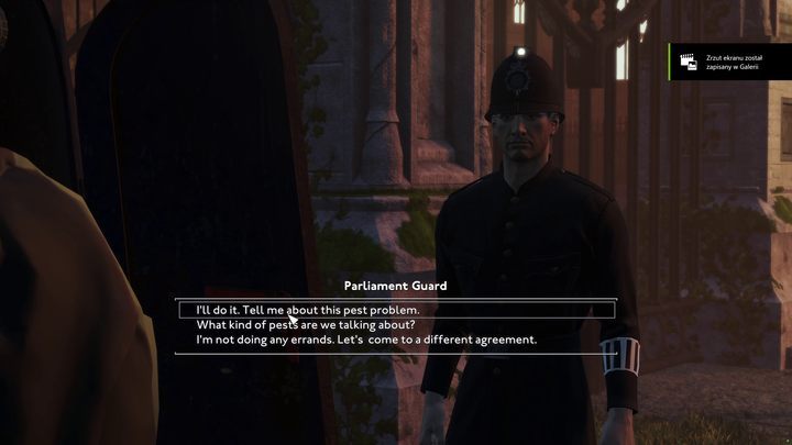 Zaproponuje Wam jednak układ: zdradzi Wam garść przydatnych informacji z zamian za przysługę - Fallout London: Lay of the Land - Fallout London - poradnik do gry