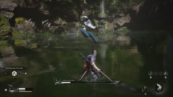 Gdy uda Wam się zbić pasek zdrowia bossa do zera, rozpoczniecie drugą fazę - Black Myth Wukong: Jak pokonać bossa Pan w białych szatach (Whiteclad Noble)? - Black Myth Wukong - poradnik do gry