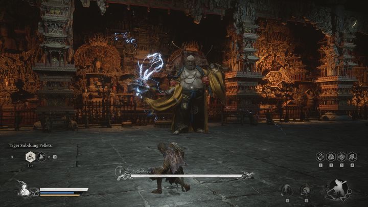 Żółtobrewy ma wiele przeróżnych ataków, a do tego ciężko go wyprowadzić z równowagi - Black Myth Wukong: Jak pokonać bossa Żółtobrewy (Yellowbrow)? - Black Myth Wukong - poradnik do gry
