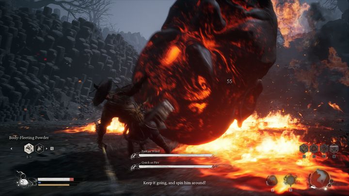 Walka z dwoma przeciwnikami nie należy zazwyczaj do najłatwiejszych - Black Myth Wukong: Jak pokonać bossa Szybki jak ogień, prędki jak wiatr (Quick as Fire, Fast as Wind)? - Black Myth Wukong - poradnik do gry