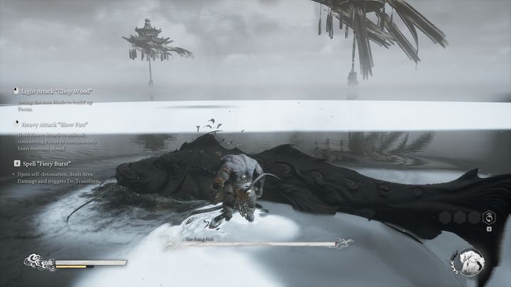 Ryba Yin-Yang jest upierdliwym przeciwnikiem, ze względu na bardzo dużą mobilność - Black Myth Wukong: Jak pokonać bossa Strażnik Płonących Gór i Ryba Yin-Yang (Keeper of Flaming Mountains and Yin-Yang Fish)? - Black Myth Wukong - poradnik do gry