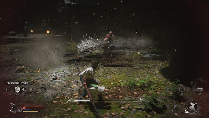 Bossa łatwo wyprowadzić z równowagi, często wystarczy dokończyć serię szybkich ataków lub wykorzystać 1 punkt koncentracji na silny atak - Black Myth Wukong: Jak pokonać bossa Król Czarny Wiatr (Black Wind King)? - Black Myth Wukong - poradnik do gry