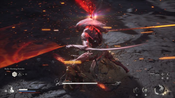 Walka powinna odbywać się na podobnych zasadach co u Czerwonego Chłopca - Black Myth Wukong: Jak pokonać bossa Król jakszów (Yaksha King)? - Black Myth Wukong - poradnik do gry
