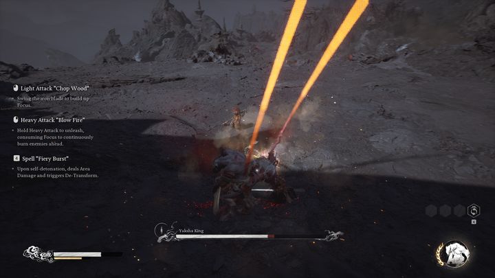 Jeśli jednak nie macie możliwości, aby go ogłuszyć lub unieruchomić, to musicie respektować jego ataki - Black Myth Wukong: Jak pokonać bossa Król jakszów (Yaksha King)? - Black Myth Wukong - poradnik do gry