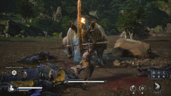 Ważne jest, aby skupiać się na rogu bossa - Black Myth Wukong: Jak pokonać bossa Złoty Opancerzony Nosorożec (Gold Armored Rhino)? - Black Myth Wukong - poradnik do gry