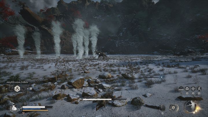 Gdy Chmurowy Jeleń straci około 40% zdrowia, odrzuci Was i stworzy wiele tornad - Black Myth Wukong: Jak pokonać bossa Chmurowy Jeleń (Cloudtreading Deer)? - Black Myth Wukong - poradnik do gry