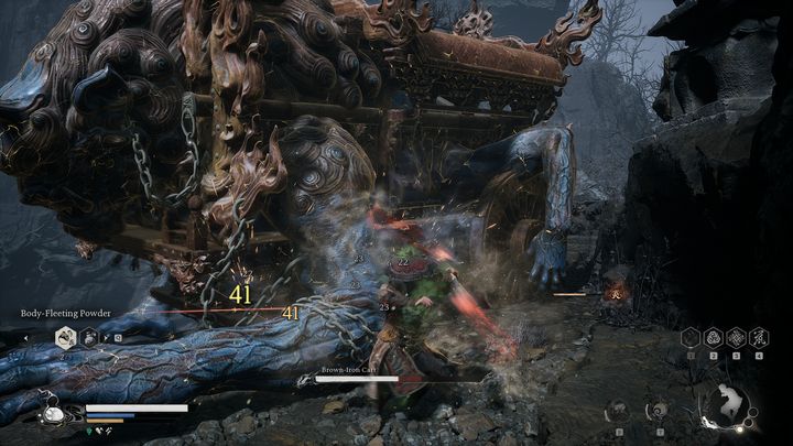 Jest to pierwszy wóz, z którym będziecie musieli zawalczyć - Black Myth Wukong: Jak pokonać bossa Pięć Wozów Żywiołu (Five Element Carts)? - Black Myth Wukong - poradnik do gry