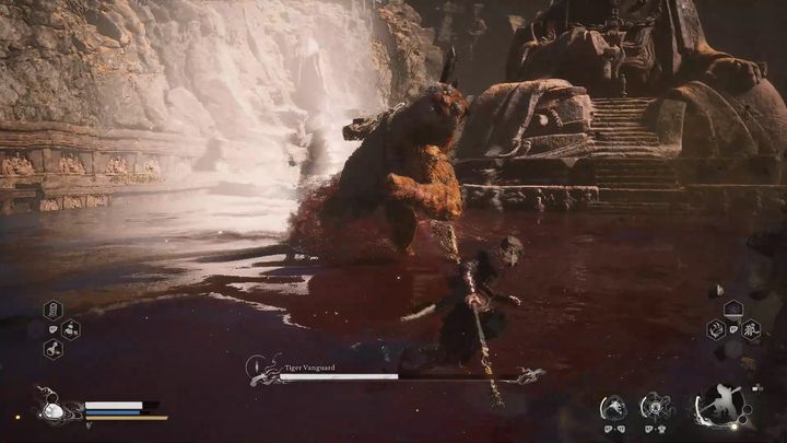 Bądźcie szczególnie ostrożni gdy boss zamieni się w kamień - Black Myth Wukong: Jak pokonać bossa Tygrys Strażnik (Tiger Vanguard)? - Black Myth Wukong - poradnik do gry
