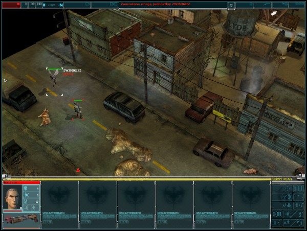 Następnie podejdź za budynek do rannego żołnierza - Poradnik do gry - Rozpoczęcie gry. Samouczek. cz.2 | UFO Kolejne Starcie - UFO: Kolejne Starcie - poradnik do gry