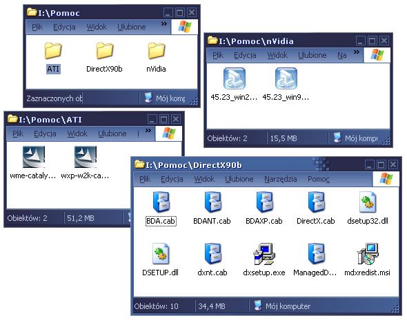 Na płytce w katalogu Pomoc można znaleźć odpowiednie sterowniki - Co zrobić gdy gra chodzi wolno lub są z nią problemy? | Podstawy - Skoki narciarskie 2004 - poradnik do gry