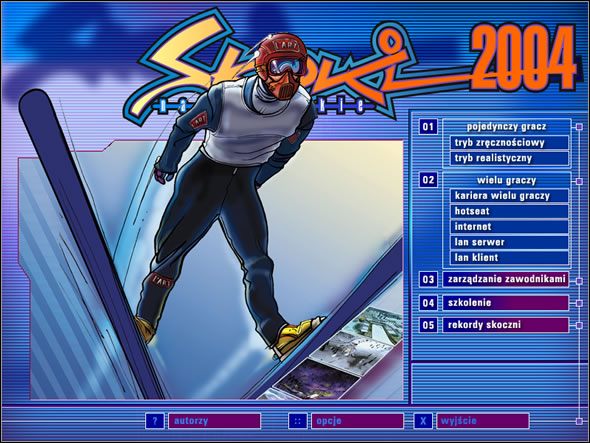 Dla zaawansowanych graczy, mających już na swoim koncie trochę wysoko punktowanych skoków przewidziano tryb realistyczny - Sposobów na skakanie kilka | Podstawy Skoki narciarskie 2004 - Skoki narciarskie 2004 - poradnik do gry