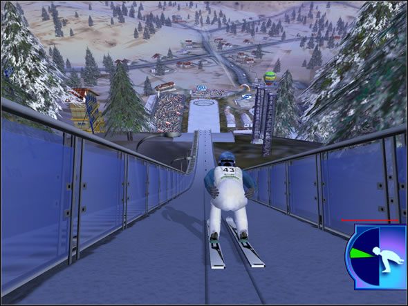 Mogło by się wydawać, że pozostawiając tutaj skoczka na pastwę losu nic się nie stanie - Najazd | Skoki | Skoki narciarskie 2004 - Skoki narciarskie 2004 - poradnik do gry