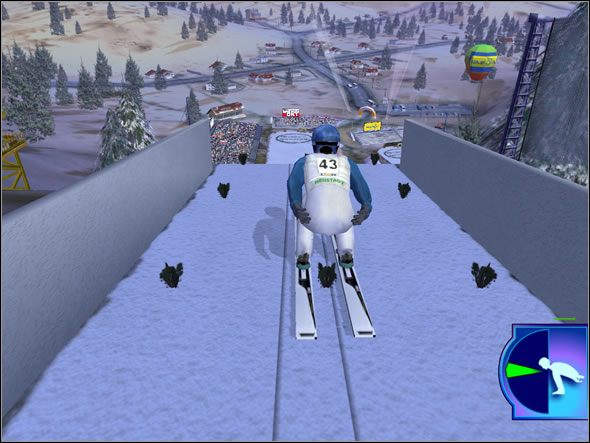 Najważniejsza część skoku, mająca wpływ na jego długość i tym samym na ilość otrzymanych na zakończenie punktów - Wybicie | Skoki | Skoki narciarskie 2004 - Skoki narciarskie 2004 - poradnik do gry