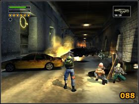 Schodami wejdź na peron i powybijaj ekspansjonistów oraz zajmij się tymi, których widać z torów (087) - TV Station | Solucja | Freedom Fighters - Freedom Fighters - poradnik do gry