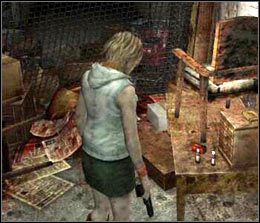 Wpadniesz tu na pierwszych przeciwników - [Solucja Silent Hill 3] Subway Station cz.1 - Silent Hill 3 - poradnik do gry