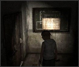 Druga zagadka polega na prawidłowym zrozumieniu informacji podanych na tablicy ogłoszeń - [Solucja Silent Hill 3] Hospital - Zagadka 2 - Silent Hill 3 - poradnik do gry