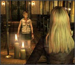 Wizyta w katedrze zaczyna się od dość przydługawej wymiany zdań pomiędzy Claudią a Heather - [Solucja Silent Hill 3] Church cz.1 - Silent Hill 3 - poradnik do gry