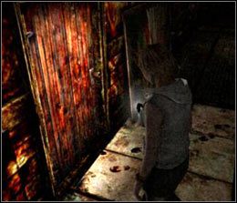 Podejdź do miejsca, w którym na ziemi znajdują się szare płytki - [Solucja Silent Hill 3] Church cz.2 - Silent Hill 3 - poradnik do gry