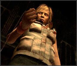 Po zakończeniu scenki podejdź do przodu i wybierz z inwentarza swój naszyjnik (Pendant) - [Solucja Silent Hill 3] Church cz.5 - Silent Hill 3 - poradnik do gry