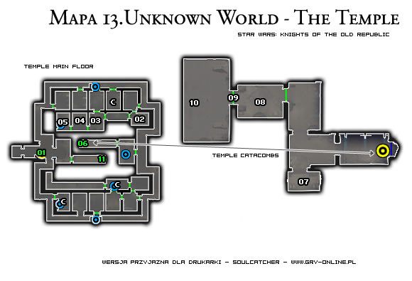 13 - 01 - [Lokacja 13] Unknown World - The Temple | Star Wars KOTOR - Star Wars: Knights of the Old Republic - poradnik do gry