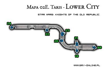 Zatrzymamy się na chwilę w realizacji głównego wątku gry na rzecz wątków pobocznych - [Lokacja 02E] Taris - Lower City | Star Wars Knights of the Old Republic - Star Wars: Knights of the Old Republic - poradnik do gry