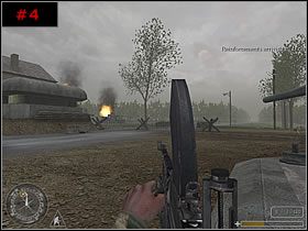 #1 - okolica po drugiej stronie rzeki, południowy zachód (S-W) - [Brytyjczycy Misja 2] Pegasus Bridge - Day - Call of Duty - poradnik do gry