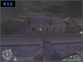 Oczyściłem jeszcze sąsiedni garaż z potężnym karabinem maszynowym, po czym przez pomieszczenia przeszedłem na otwarty teren [#13] - [Amerykanie Misja 2] Burning Village - Call of Duty - poradnik do gry