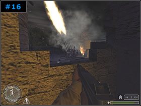 Wyszedłem w końcu w okolicy z czołgiem, pod który podłożyłem pierwszy ładunek [#17] - [Amerykanie Misja 2] Burning Village - Call of Duty - poradnik do gry