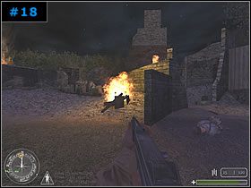 Kontynuując wędrówkę, wszedłem pomiędzy zabudowania - [Amerykanie Misja 2] Burning Village - Call of Duty - poradnik do gry