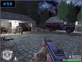 Po wejściu do środka ruszyłem korytarzami przed siebie - [Amerykanie Misja 6] Chateau - Call of Duty - poradnik do gry