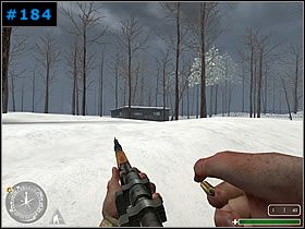 Działa broniło kilku żołnierzy, reszta chowała się w lasku po prawej - [Alianci Misja 2] V-2 Rocket Site - Call of Duty - poradnik do gry