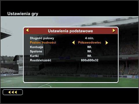 rys 01. Ustawienia podstawowe - Dostosowanie gry do komputera | Ustawienia FIFA Football 2004 - FIFA Football 2004 - poradnik do gry